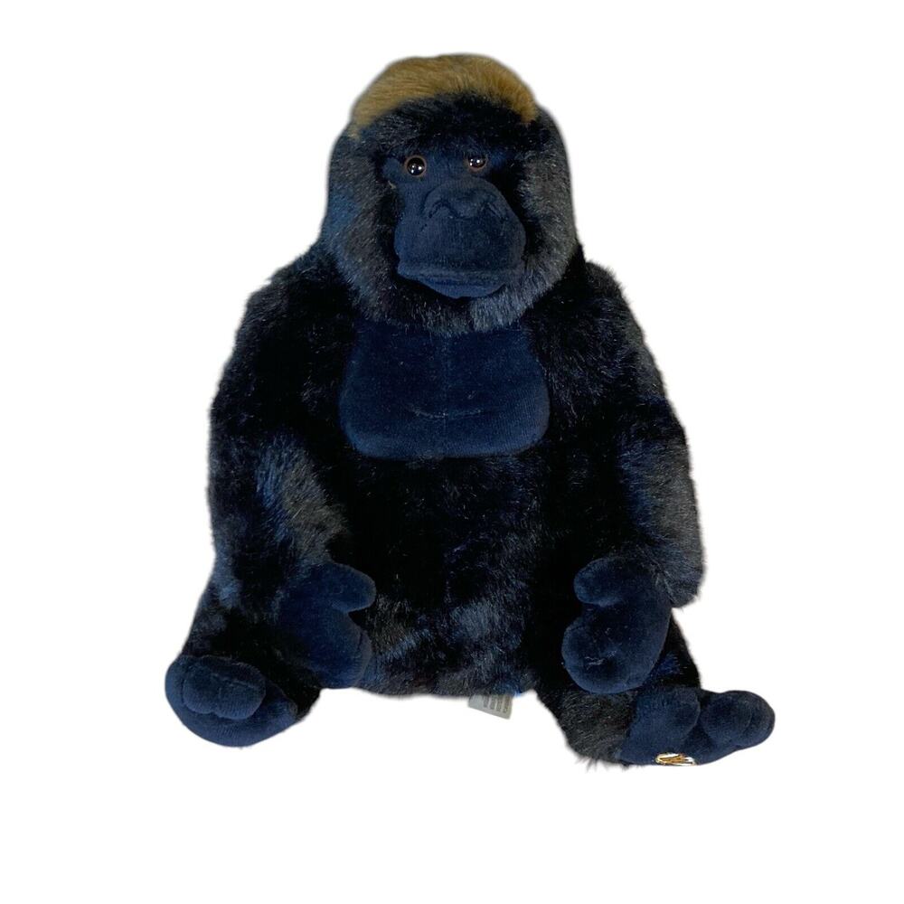 Ganz‎ Webkinz Gorilla Plush Black Realistic No Code Ganz Harambe Monkey 10"